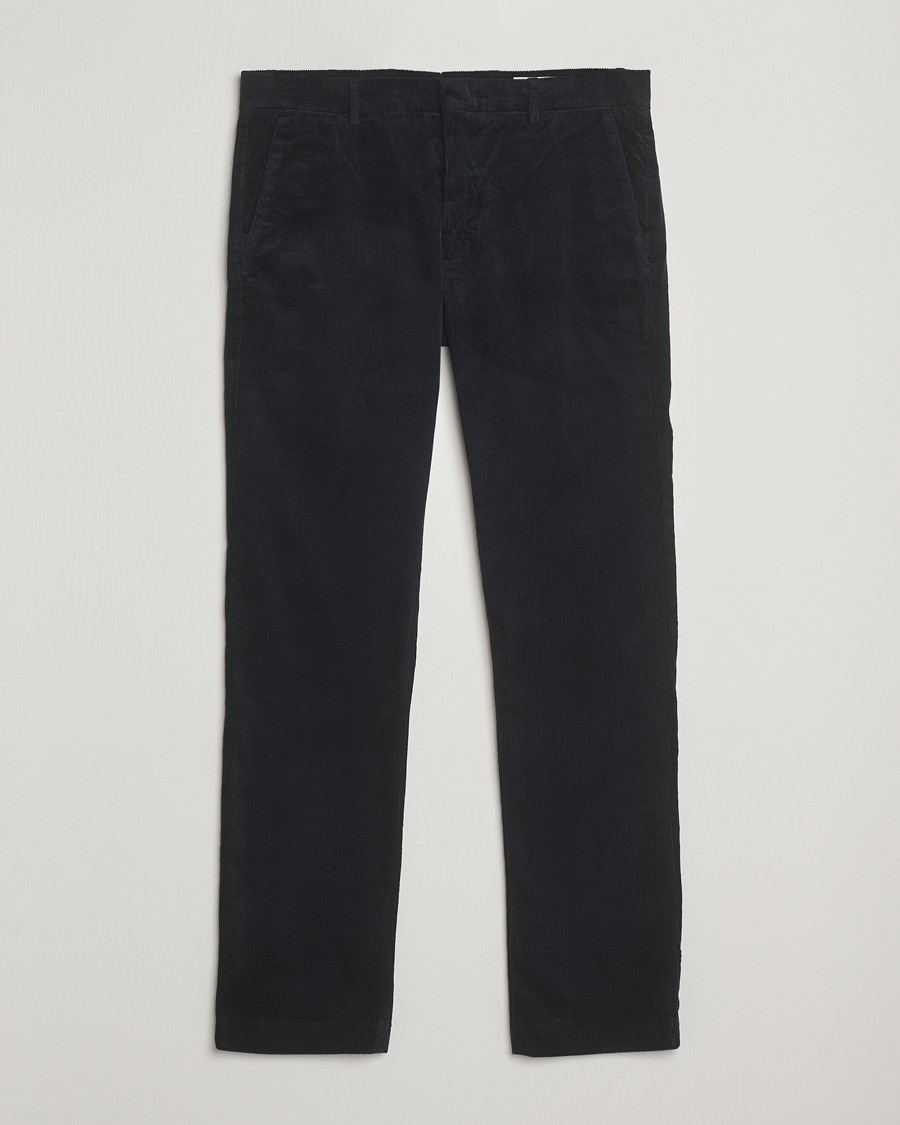 Heren | Broeken | NN07 | Theo Regular Fit Corduroy Chinos Navy Blue
