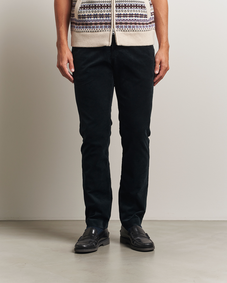 Heren | Broeken | NN07 | Theo Regular Fit Corduroy Chinos Navy Blue