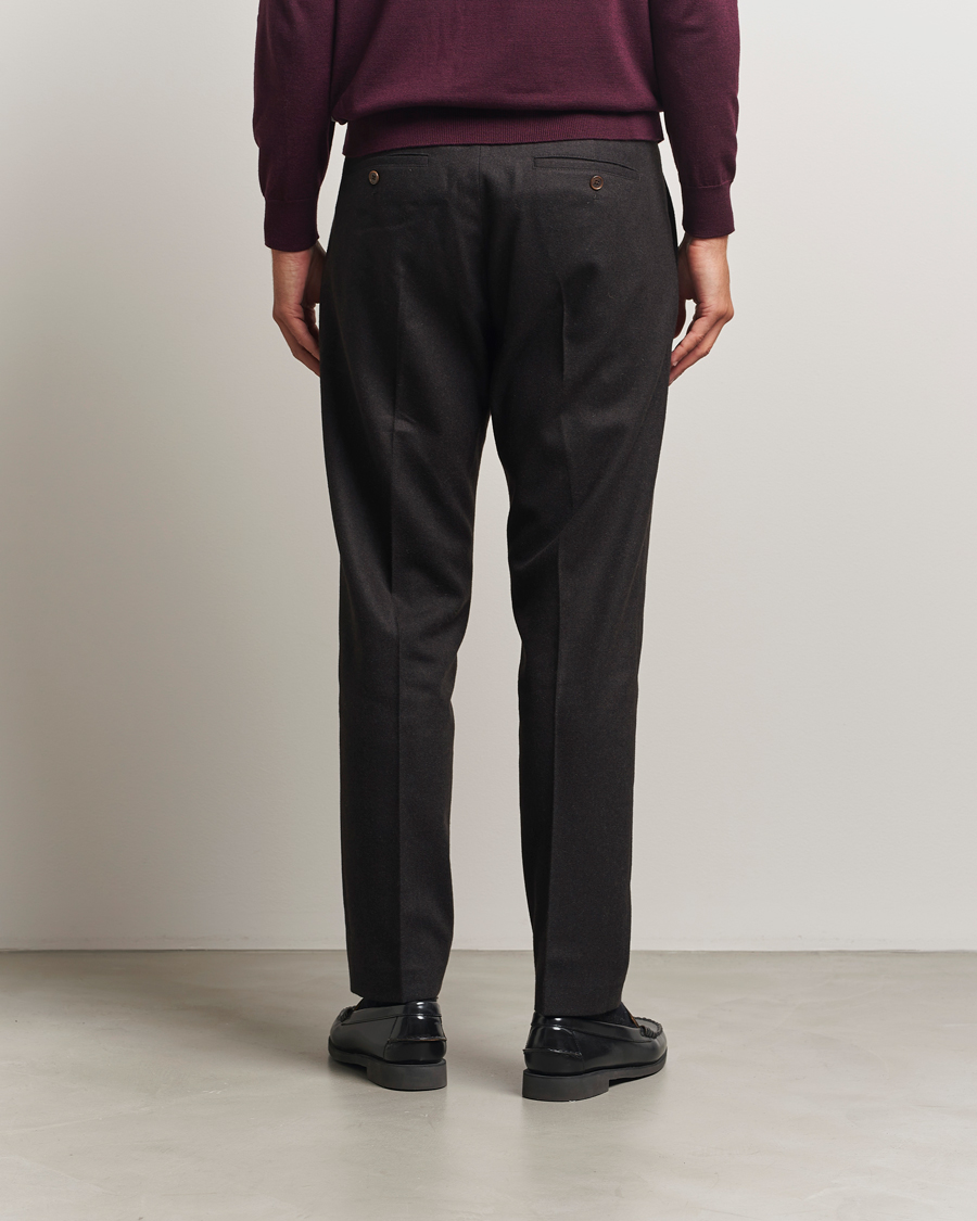 Heren | Broeken | NN07 | Bill Wool Pleated Trousers Brown