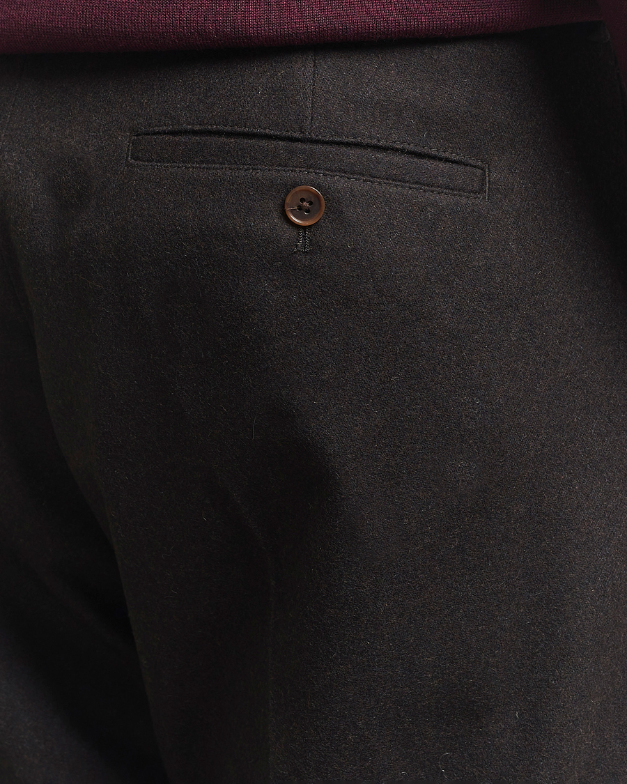 Heren | Broeken | NN07 | Bill Wool Pleated Trousers Brown