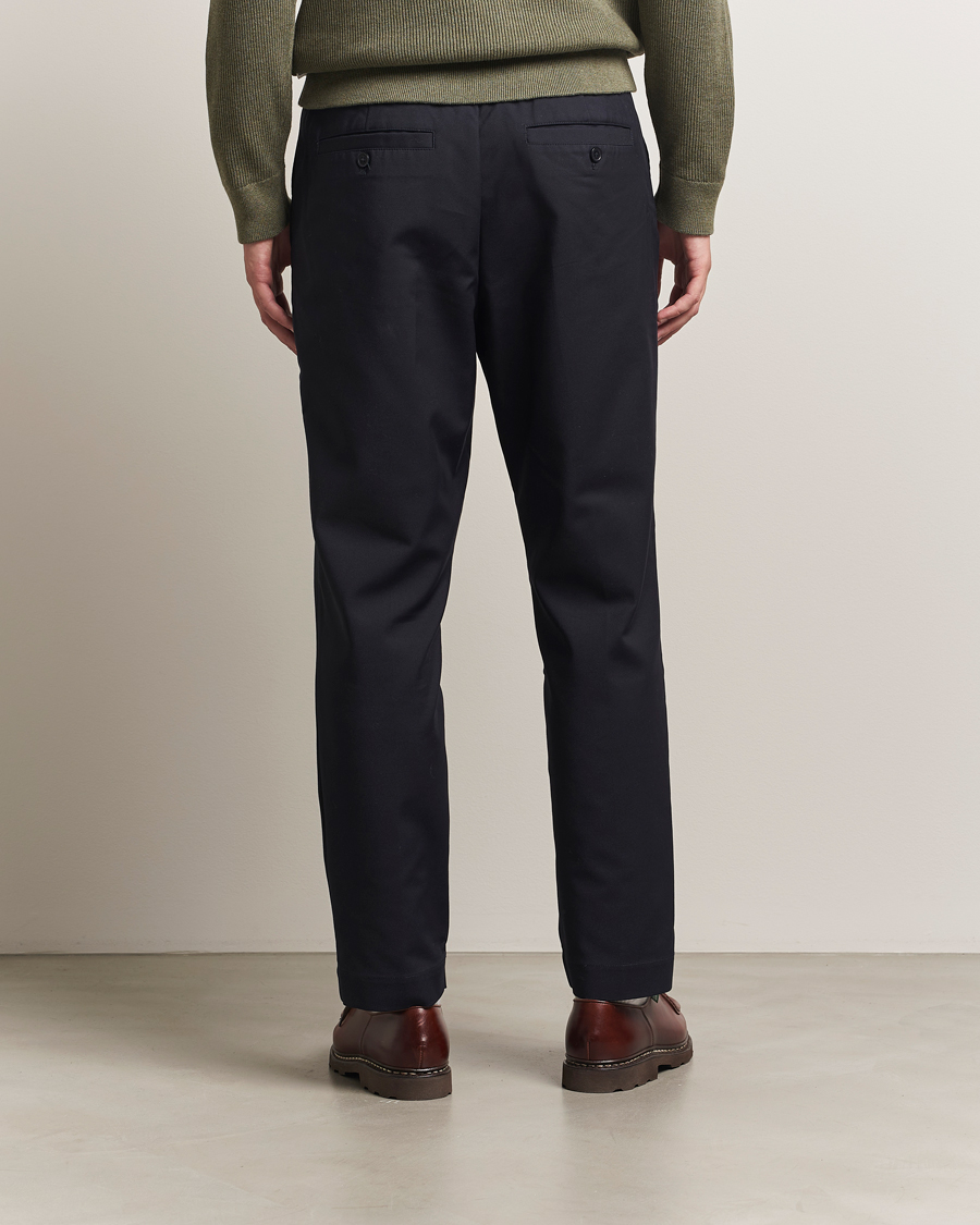 Heren | Broeken | NN07 | Billie Drawstring Trousers Navy Blue