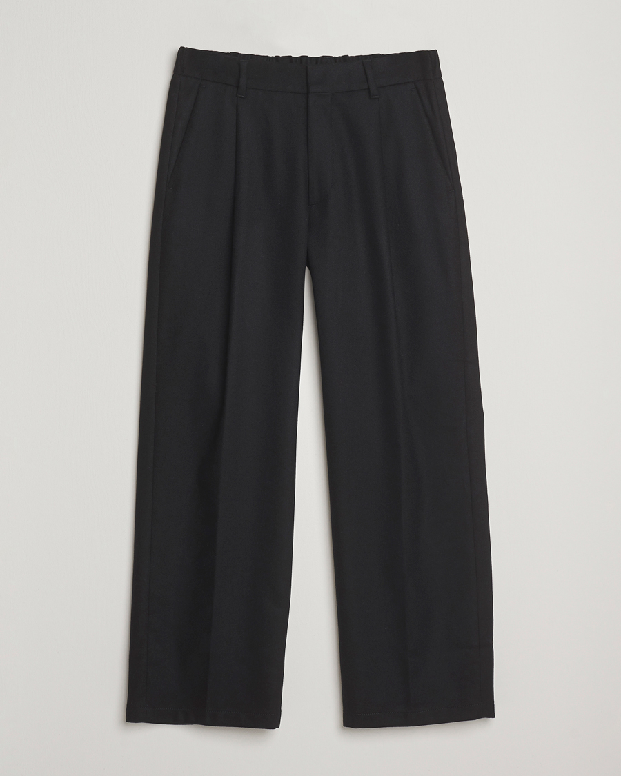 Heren | Broeken | NN07 | Kay Wool Pleated Trousers Black