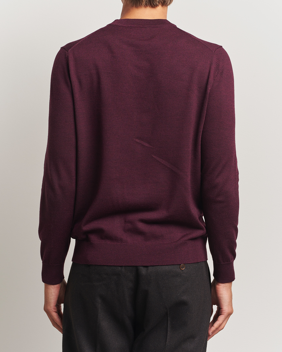 Heren | Truien | NN07 | Ted Merino Crew Neck Pullover Wine Red