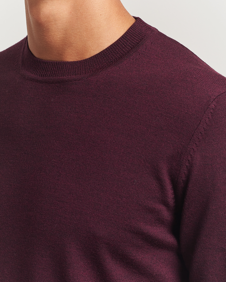 Heren | Truien | NN07 | Ted Merino Crew Neck Pullover Wine Red
