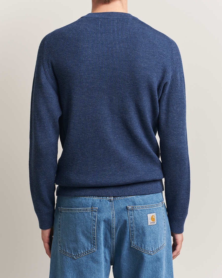 Heren | Truien | NN07 | Kevin Cotton Knitted Sweater Denim Blue