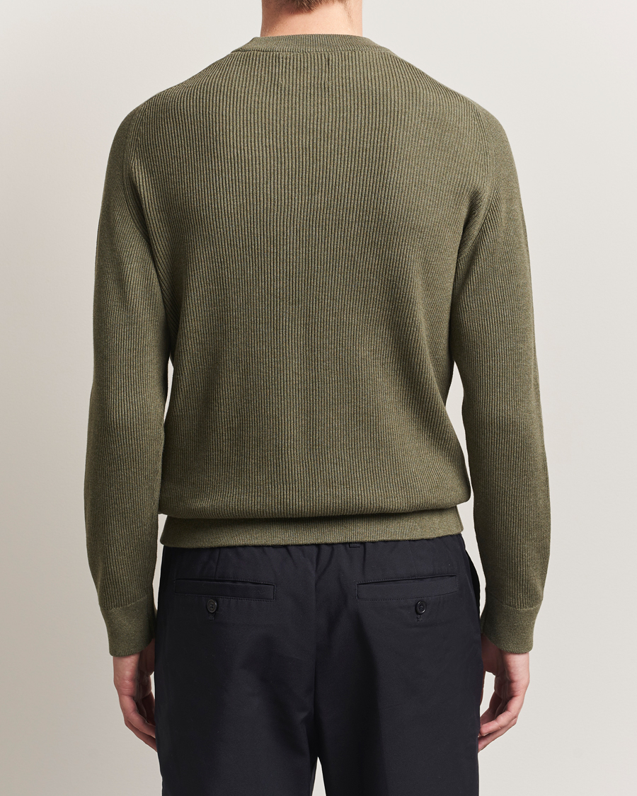 Heren | Truien | NN07 | Kevin Cotton Knitted Sweater Capers Green