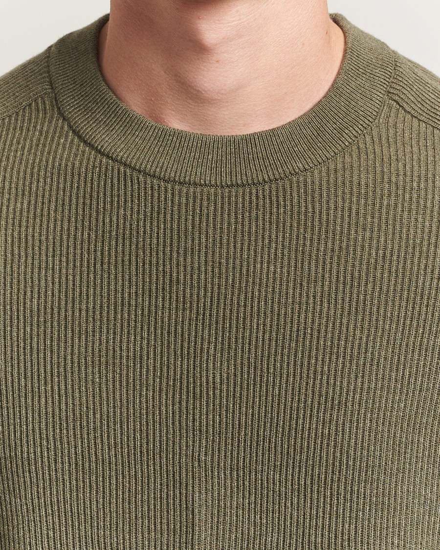 Heren | Truien | NN07 | Kevin Cotton Knitted Sweater Capers Green