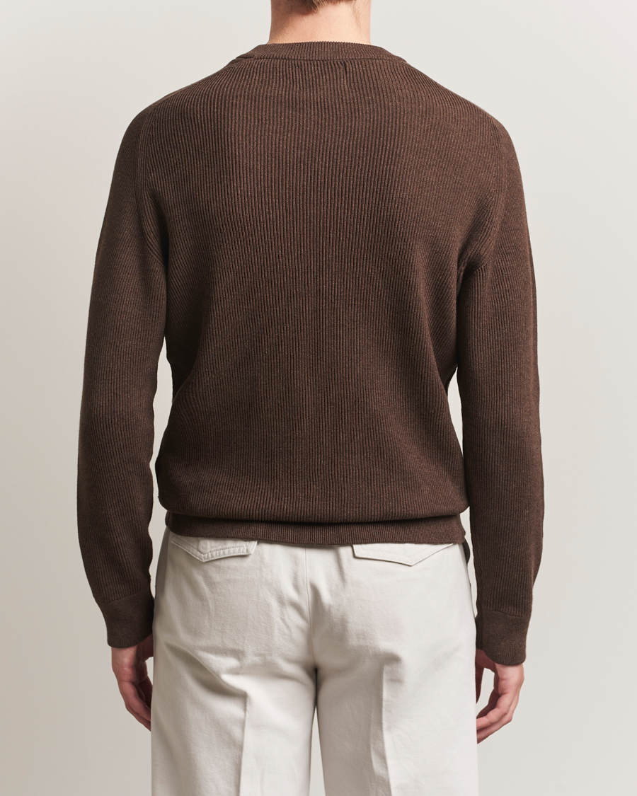 Heren | Truien | NN07 | Kevin Cotton Knitted Sweater Demitasse Brown