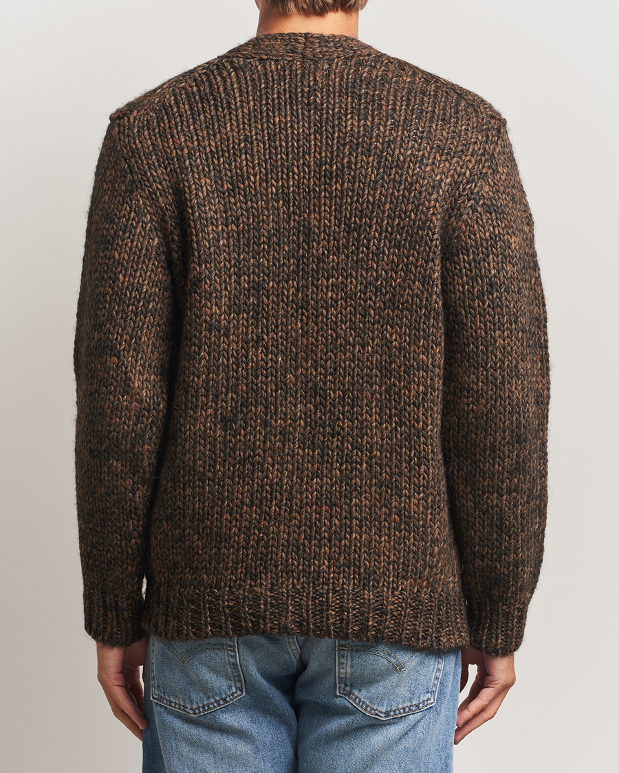 Heren | Truien | NN07 | Osky Heavy Knitted Cardigan Demitasse Brown