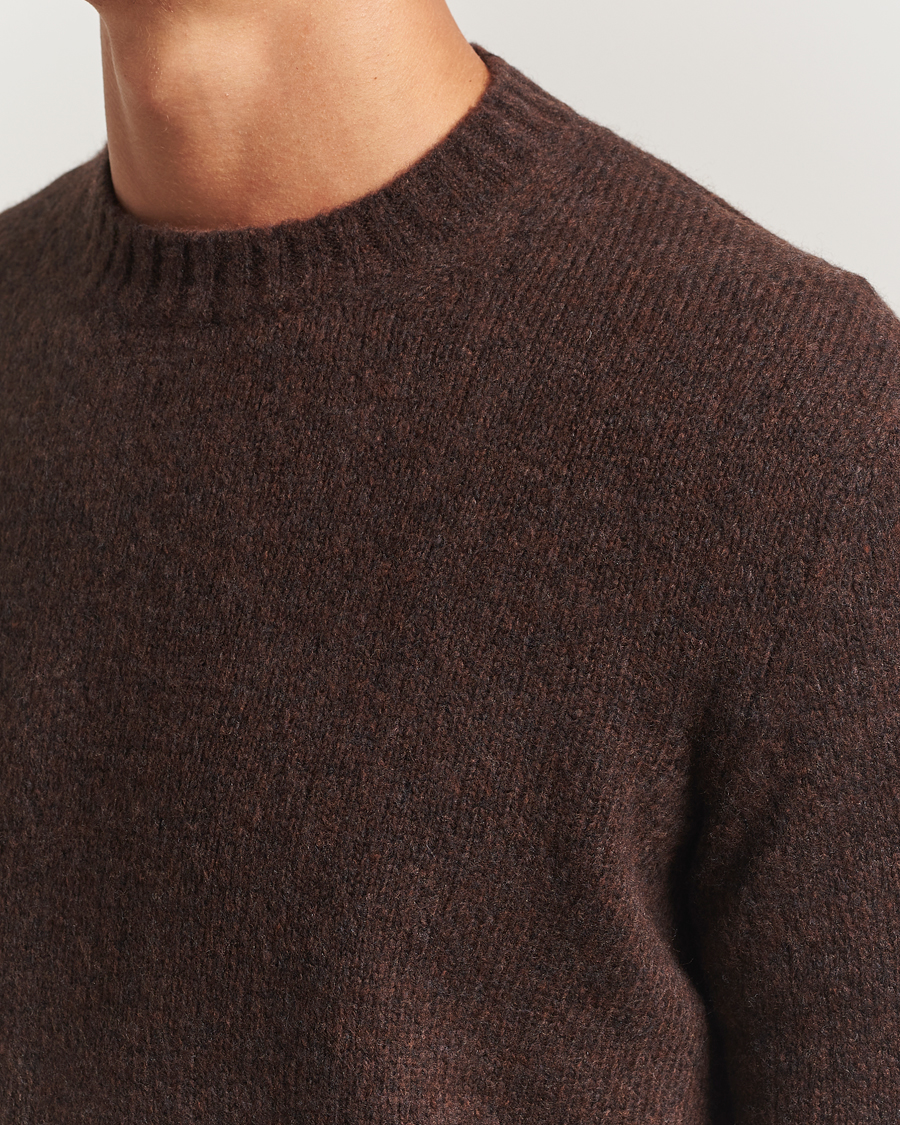 Heren | Truien | NN07 | Lee Wool Knitted Sweater Demitasse Brown