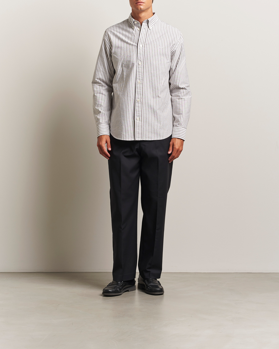 Heren | Overhemden | NN07 | Colby Oxford Shirt Brown/White