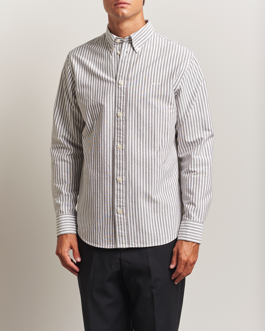 Heren | Overhemden | NN07 | Colby Oxford Shirt Brown/White