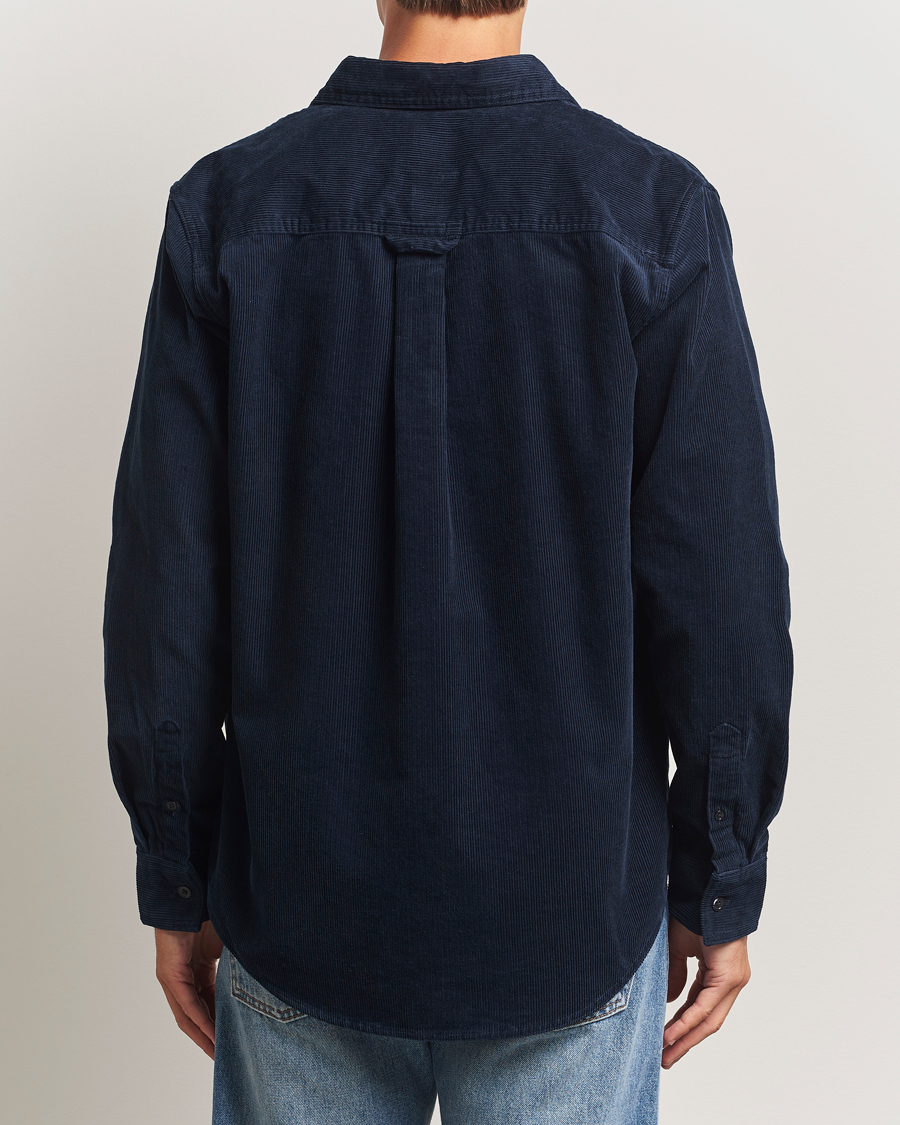 Heren | Overhemden | NN07 | Colby Corduroy Overshirt Navy Blue