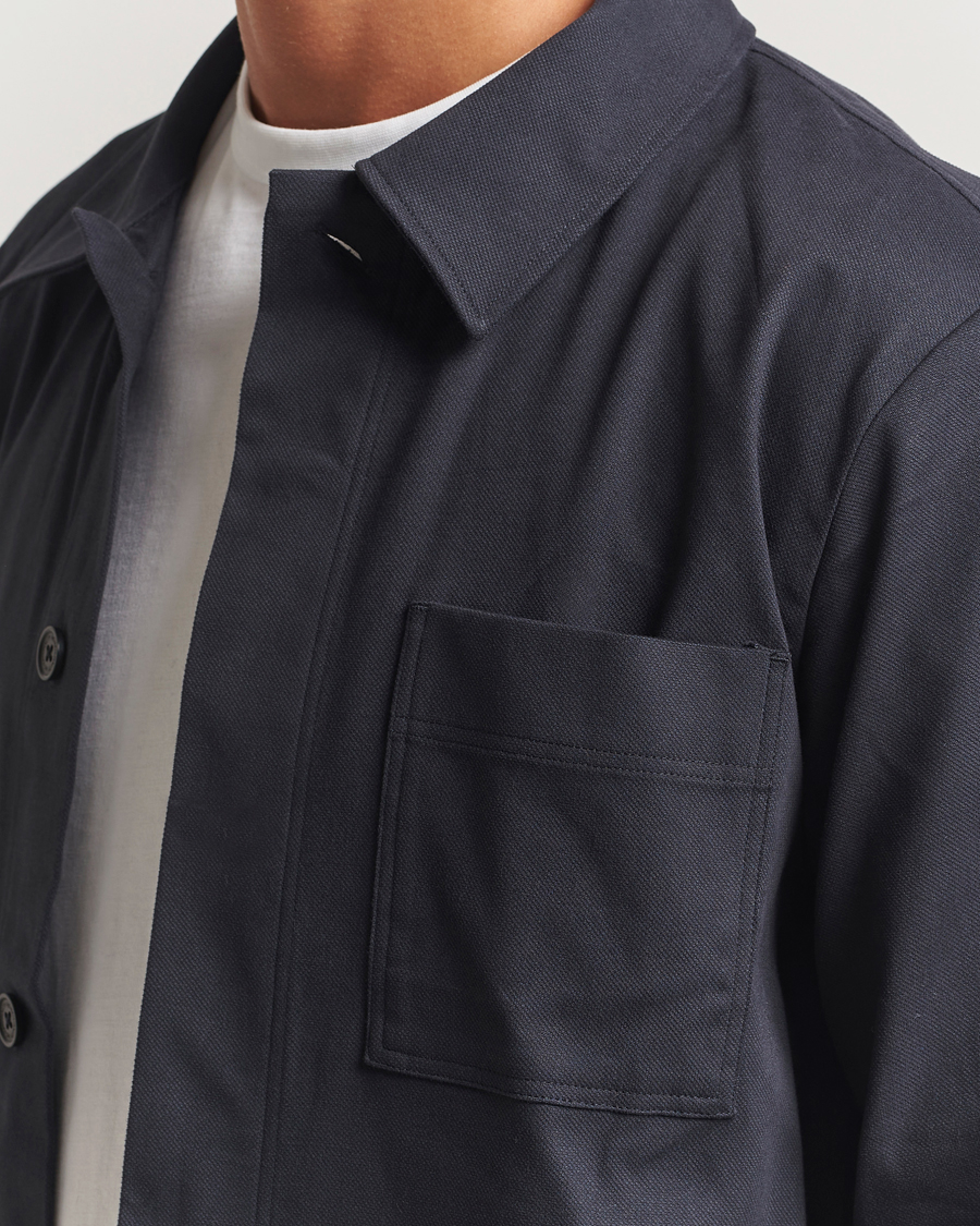 Heren | Overhemden | NN07 | Olav Cotton Overshirt Deep Navy
