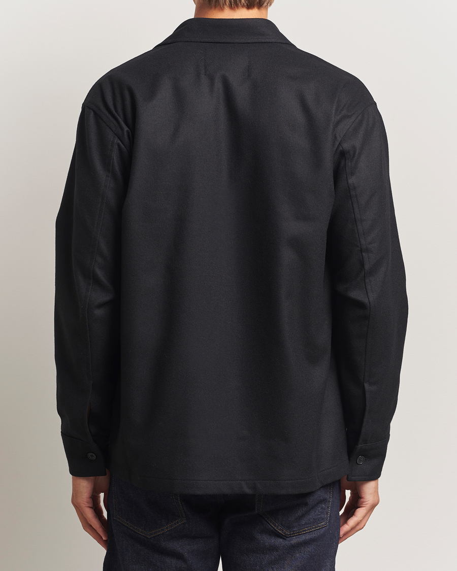 Heren | Overhemden | NN07 | Freddy Wool Overshirt Black