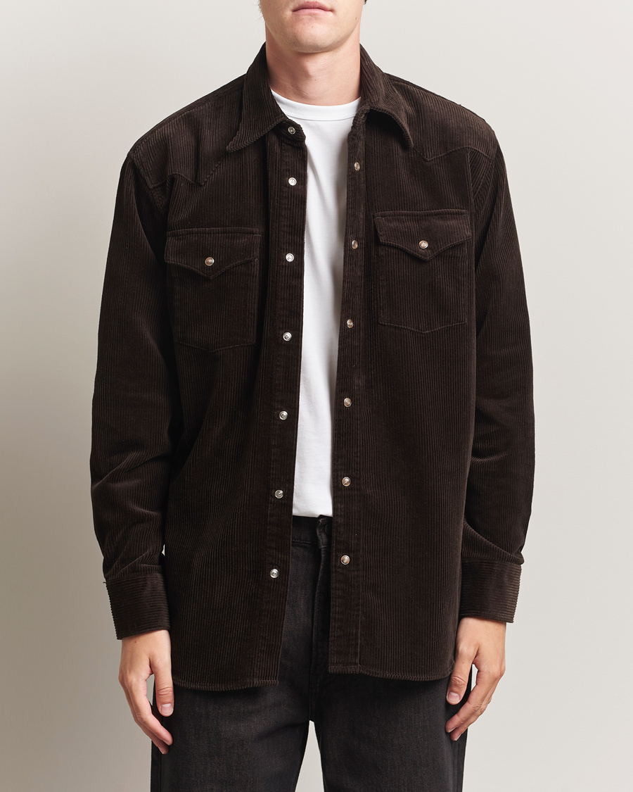 Heren | Overhemden | NN07 | Ricky Corduroy Overshirt Demitasse Brown