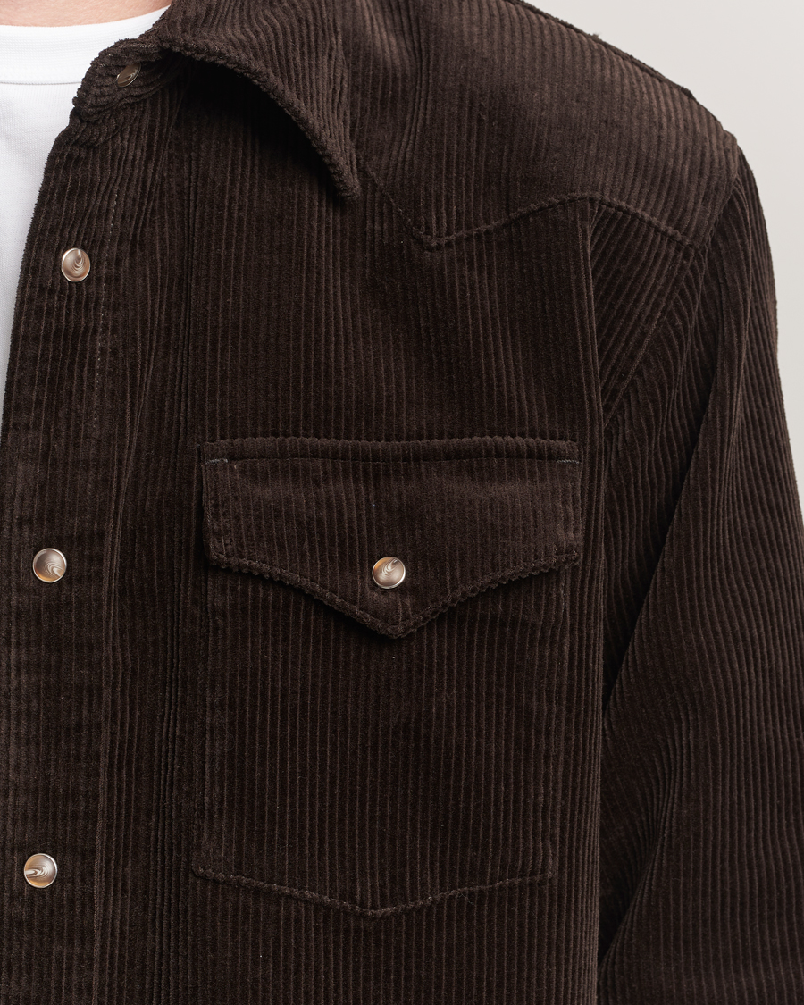Heren | Overhemden | NN07 | Ricky Corduroy Overshirt Demitasse Brown