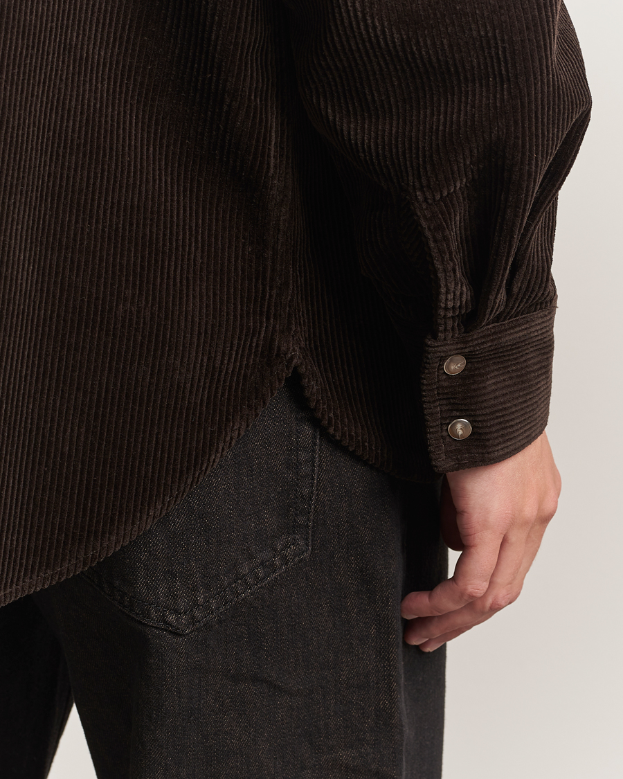 Heren | Overhemden | NN07 | Ricky Corduroy Overshirt Demitasse Brown