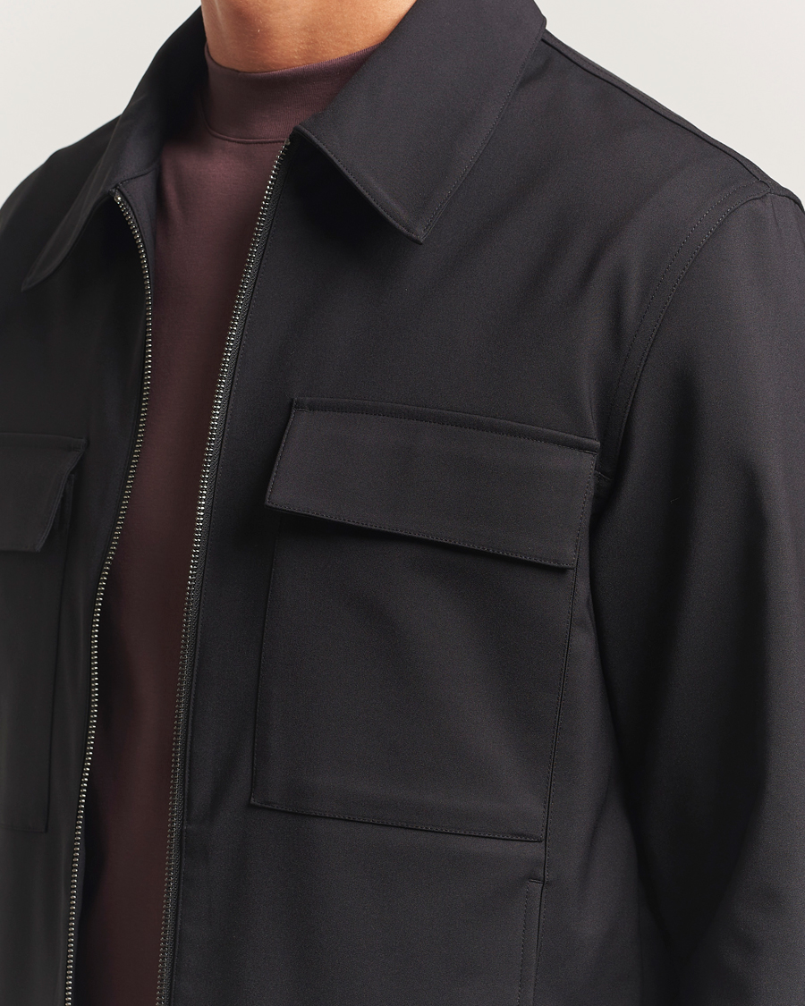 Heren | Overhemden | NN07 | Alban Technical Overshirt Black