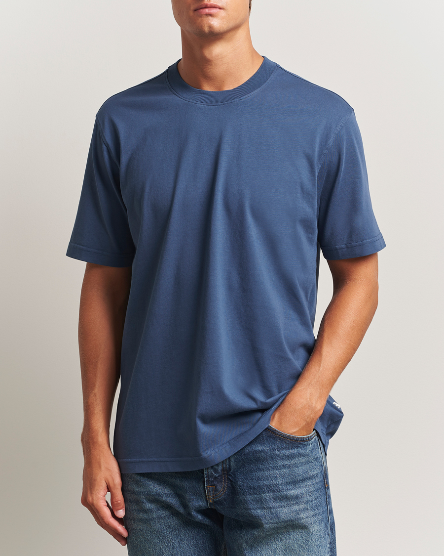 Heren | T-shirts | NN07 | Adam Crew Neck T-Shirt Denim Blue