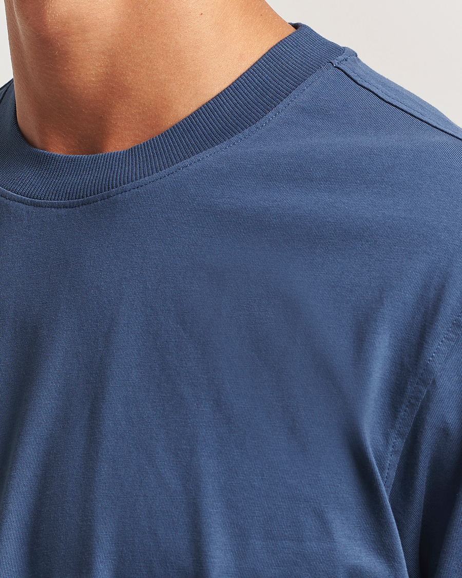Heren | T-shirts | NN07 | Adam Crew Neck T-Shirt Denim Blue
