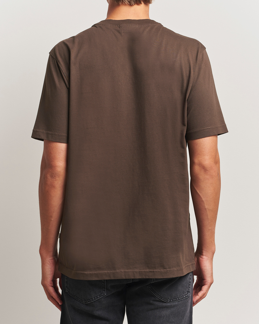 Heren | T-shirts | NN07 | Adam Crew Neck T-Shirt Demitasse Brown