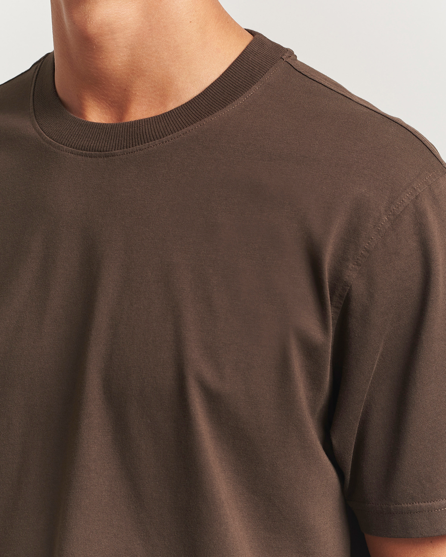 Heren | T-shirts | NN07 | Adam Crew Neck T-Shirt Demitasse Brown
