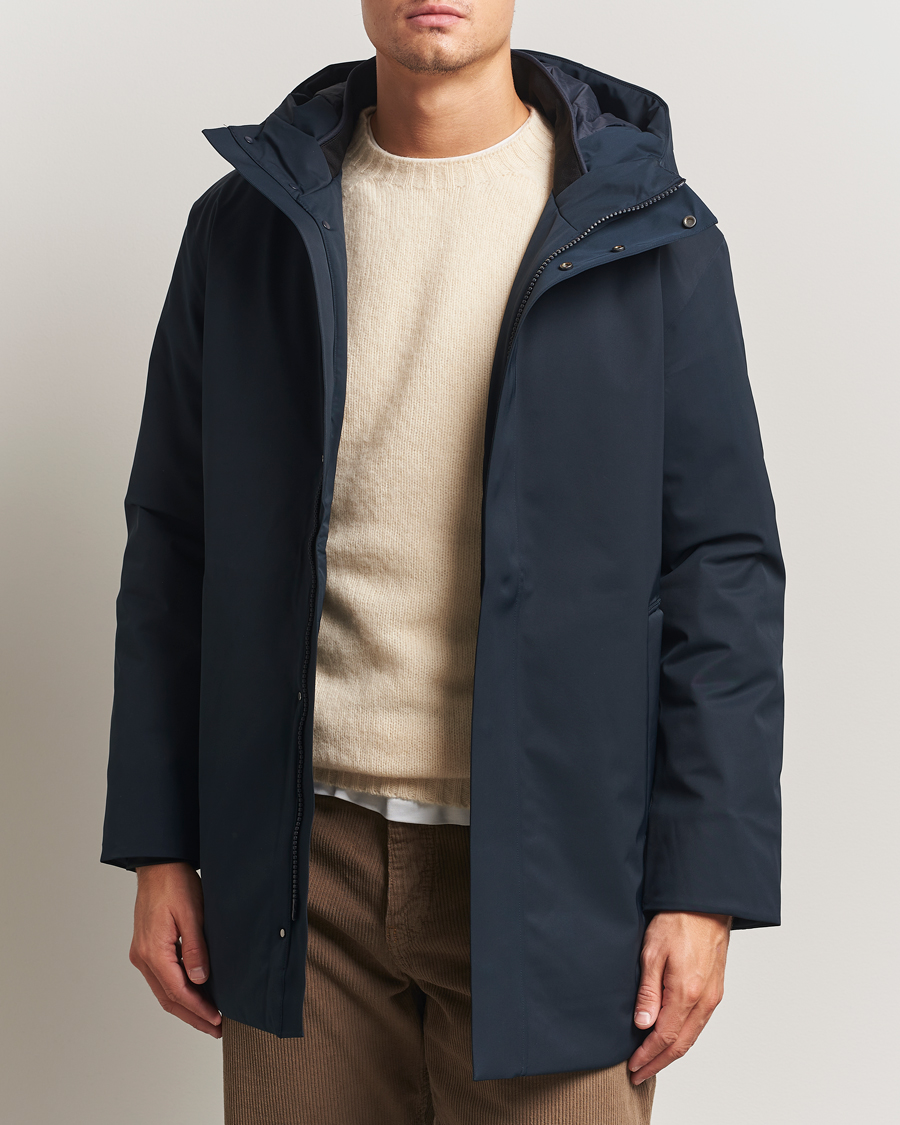 Heren | Jassen | NN07 | Blake Hooded Jacket Navy Blue