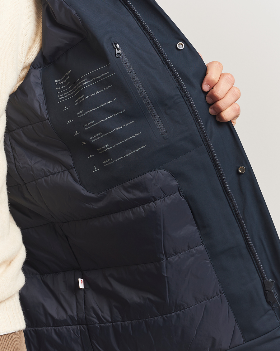 Heren | Jassen | NN07 | Blake Hooded Jacket Navy Blue