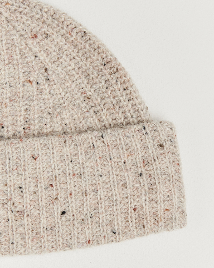 Heren | Mutsen | NN07 | Wool Donegal Sailor Beanie Cream