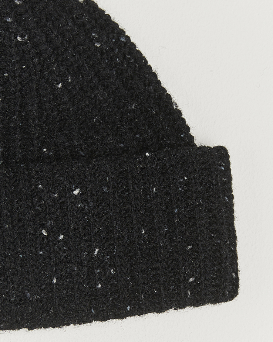 Heren | Mutsen | NN07 | Wool Donegal Sailor Beanie Black