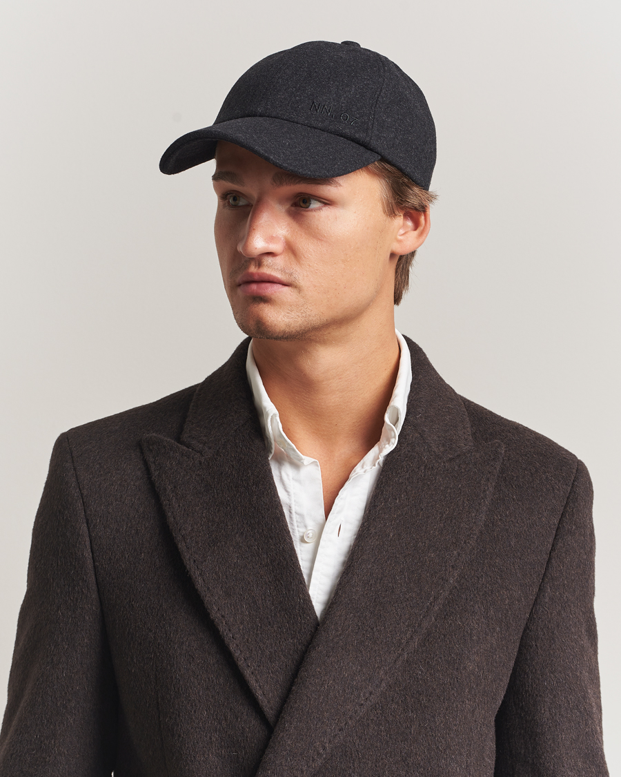 Heren | Hoeden en petten | NN07 | Boiled Wool Cap Antrachite