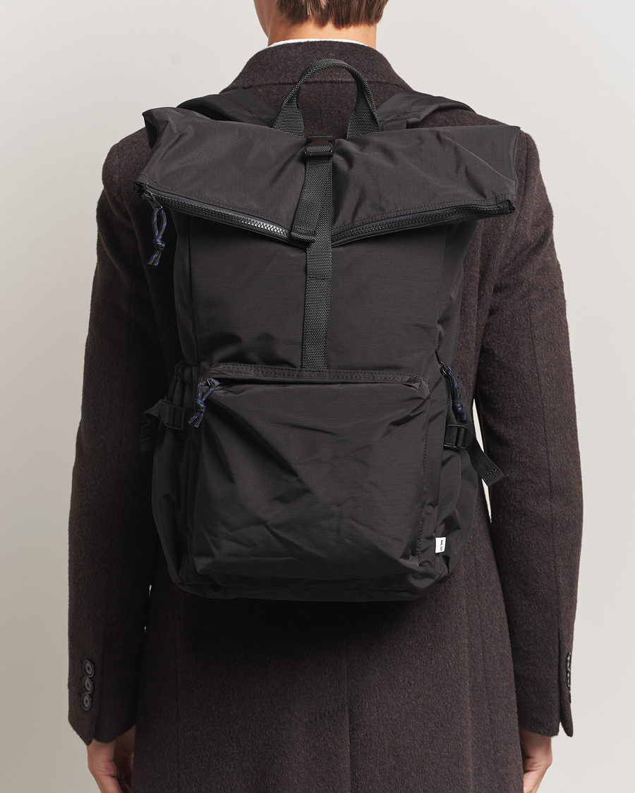 Heren | Tassen | NN07 | NN07Nylon Ripstop Rolltop BackpackBlack