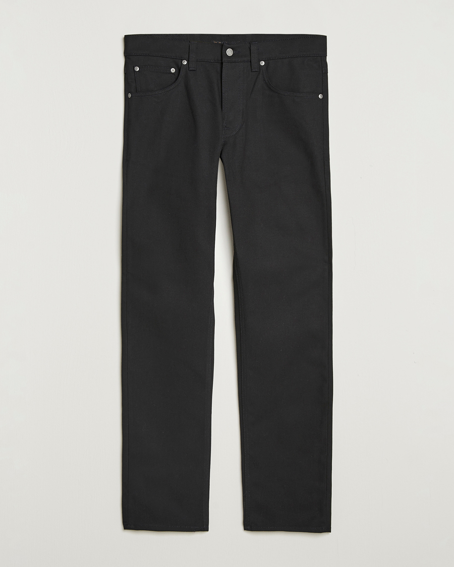 Heren | Jeans | Nudie Jeans | Solid Ollie Jeans Dry Pure Black