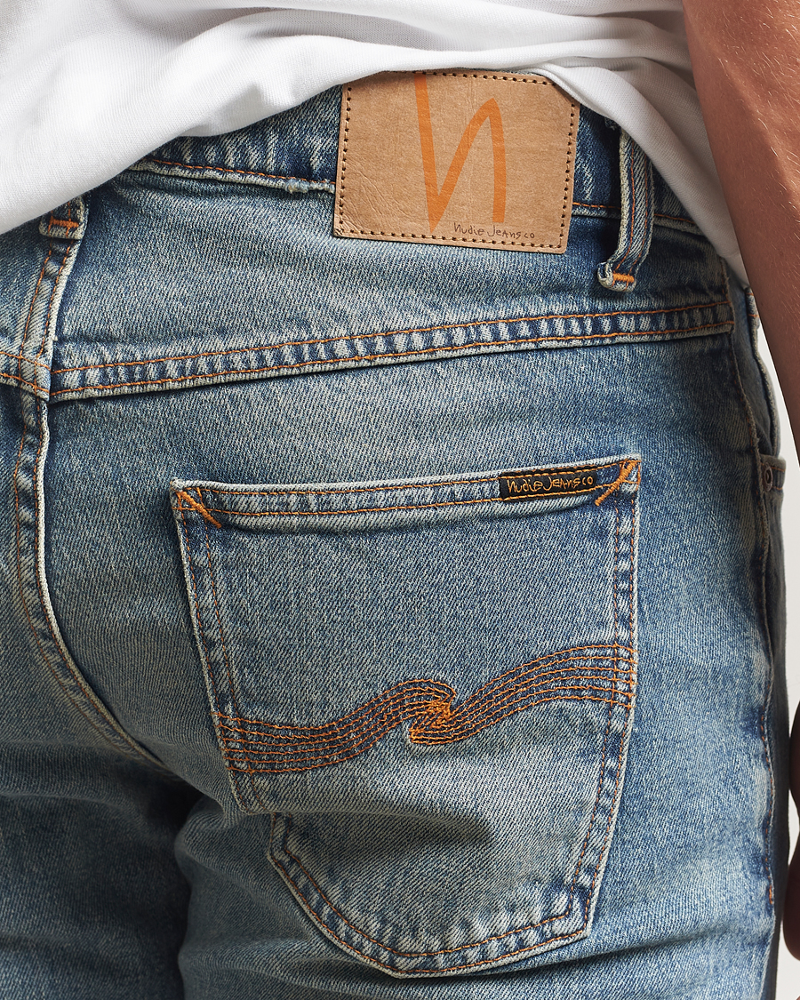 Heren | Jeans | Nudie Jeans | Solid Ollie Jeans Blue Clay
