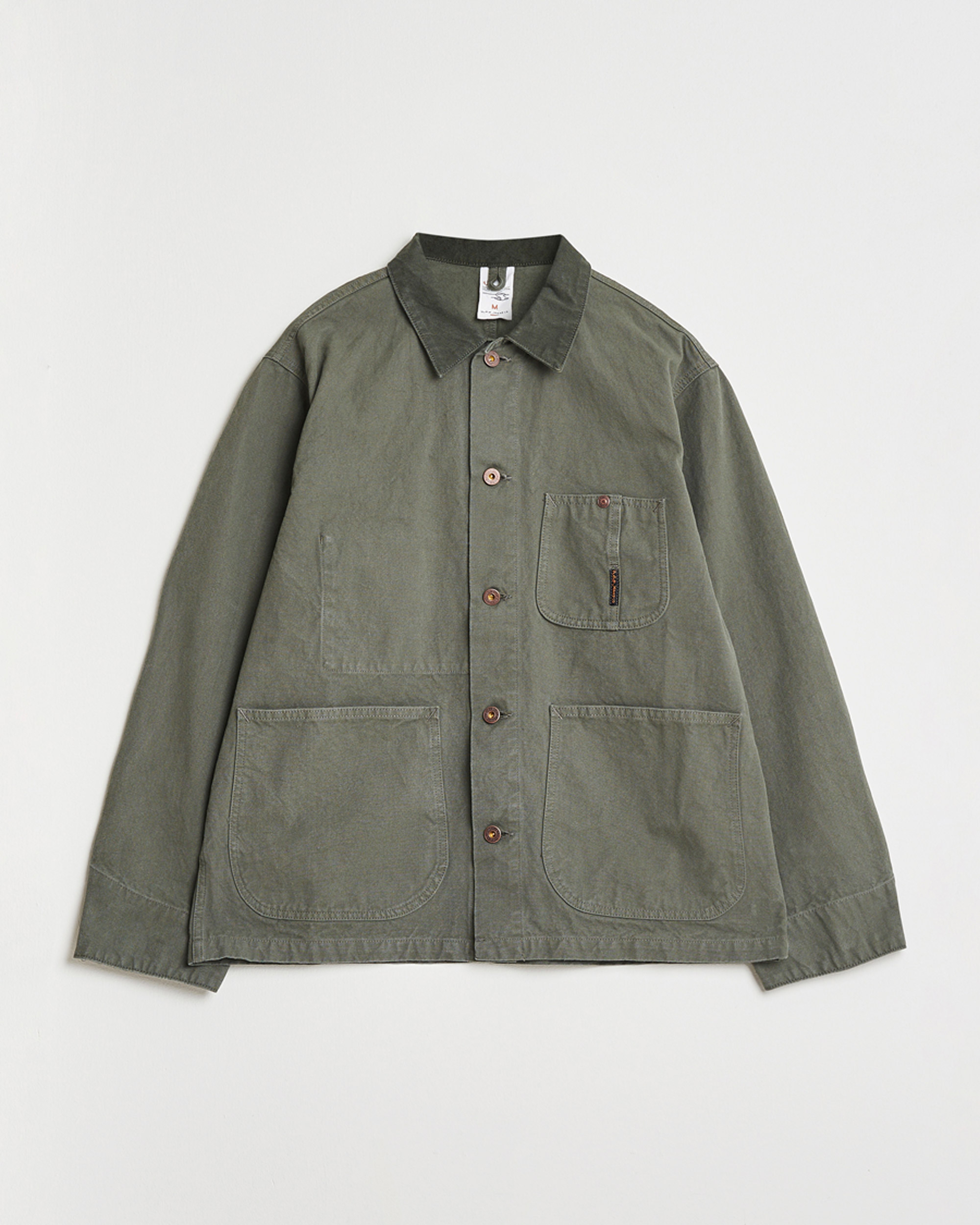 Heren | Overhemden | Nudie Jeans | Howie Duck Canvas Chore Jacket Green