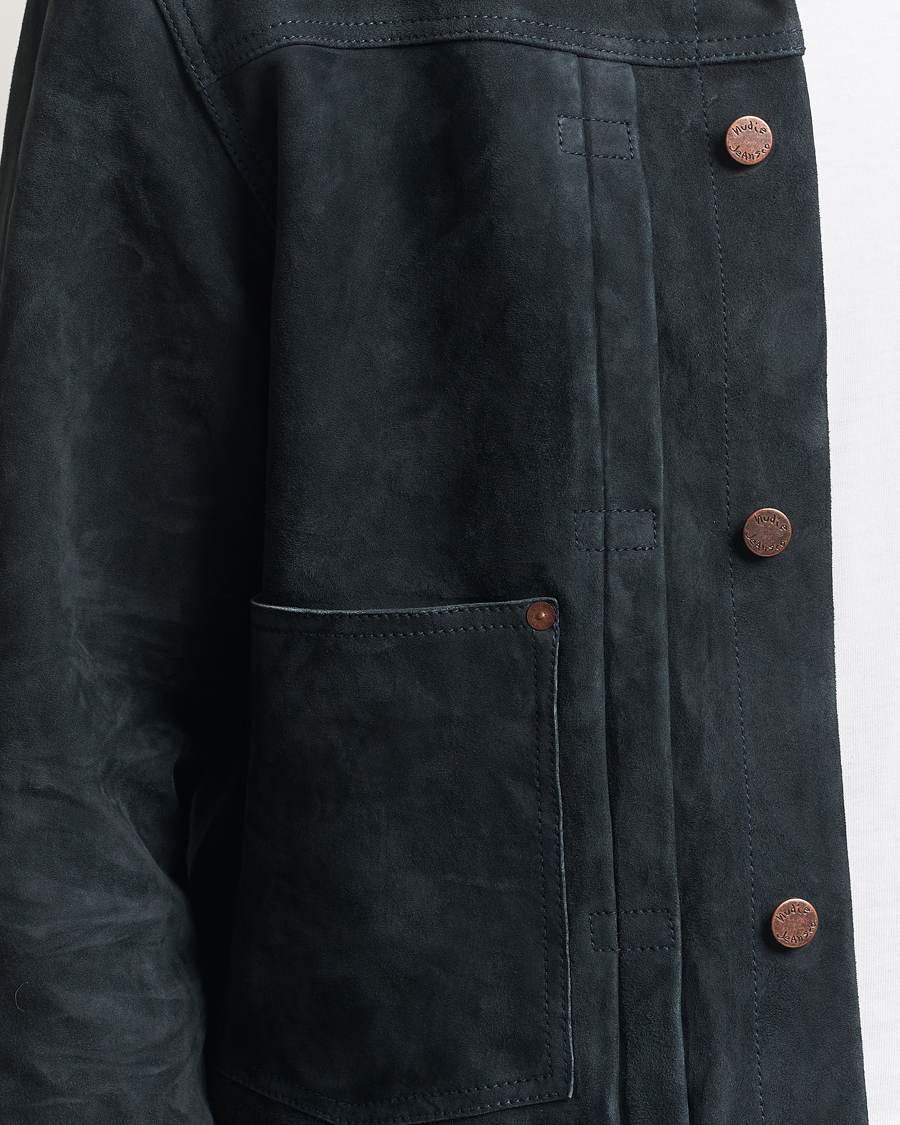 Heren | Jassen | Nudie Jeans | Dante II Suede Jacket Navy