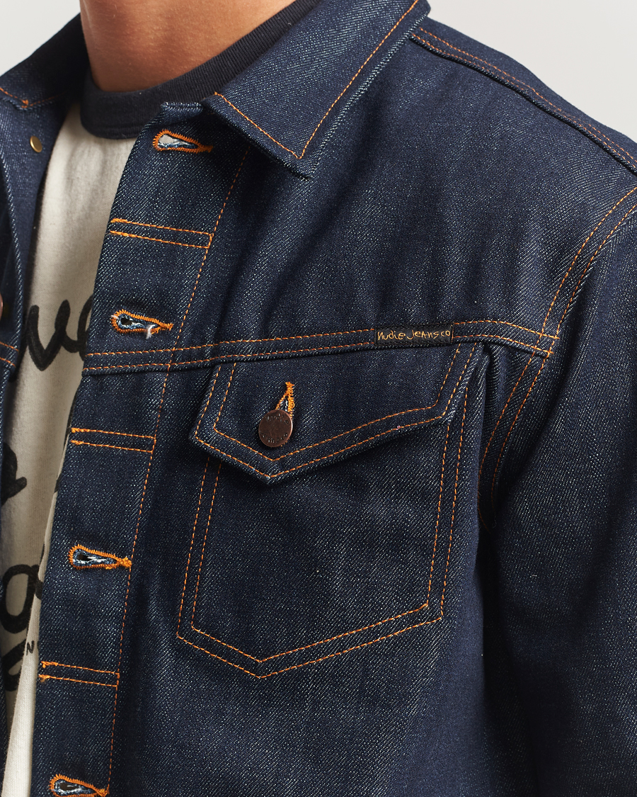 Heren | Jassen | Nudie Jeans | Conny Denim Jacket Dry Streaky Mid Blue