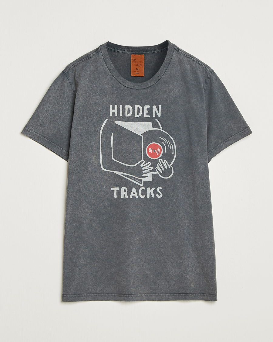 Heren | T-shirts | Nudie Jeans | Roy Hidden Track T-Shirt Antracite