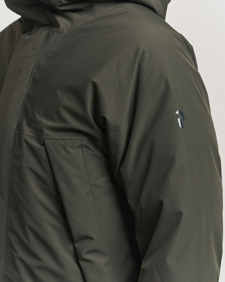 Heren | Jassen | Peak Performance | Treeline Down Parka Olive Extreme
