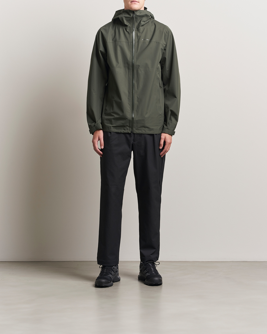 Heren | Jassen | Peak Performance | Treeline Shell Hooded Jacket Olive Extreme