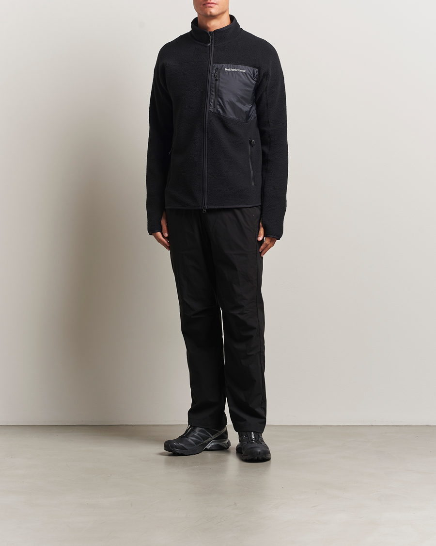 Heren | Truien | Peak Performance | Pile Full Zip Black