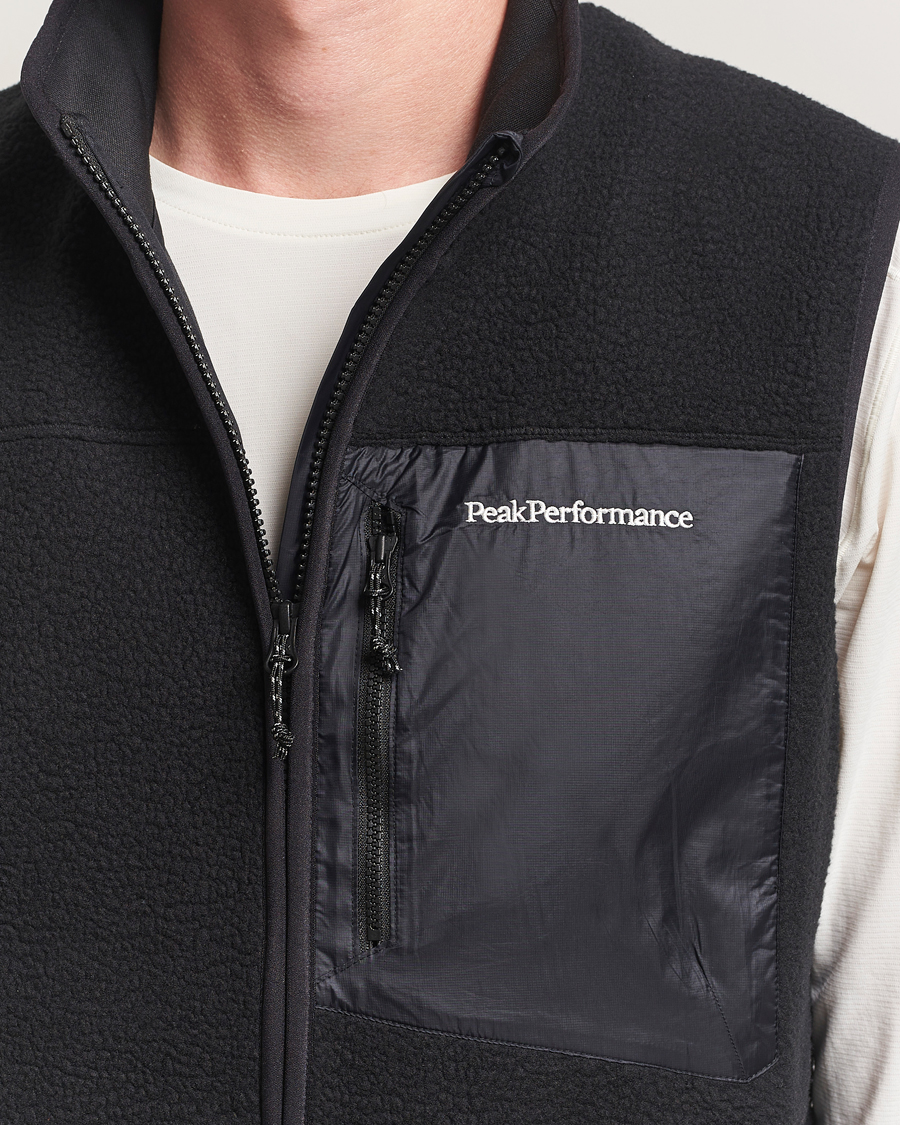 Heren | Truien | Peak Performance | Pile Vest Black