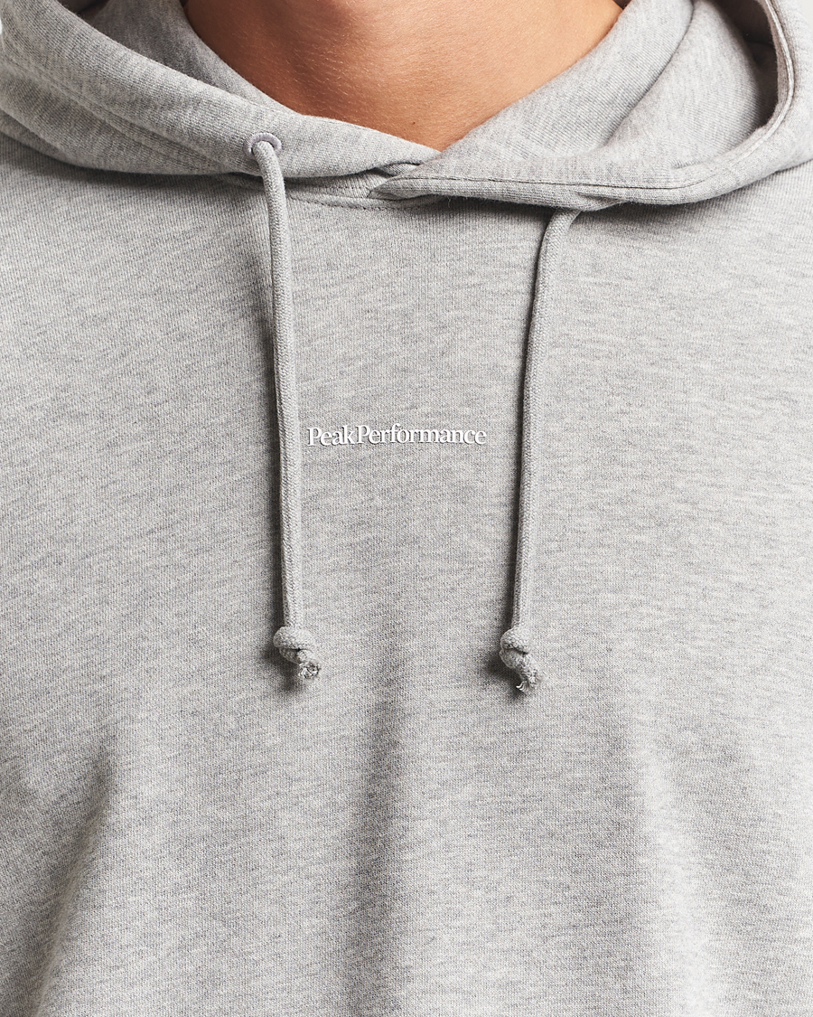 Heren | Truien | Peak Performance | Original Terry Hoodie Grey Melange