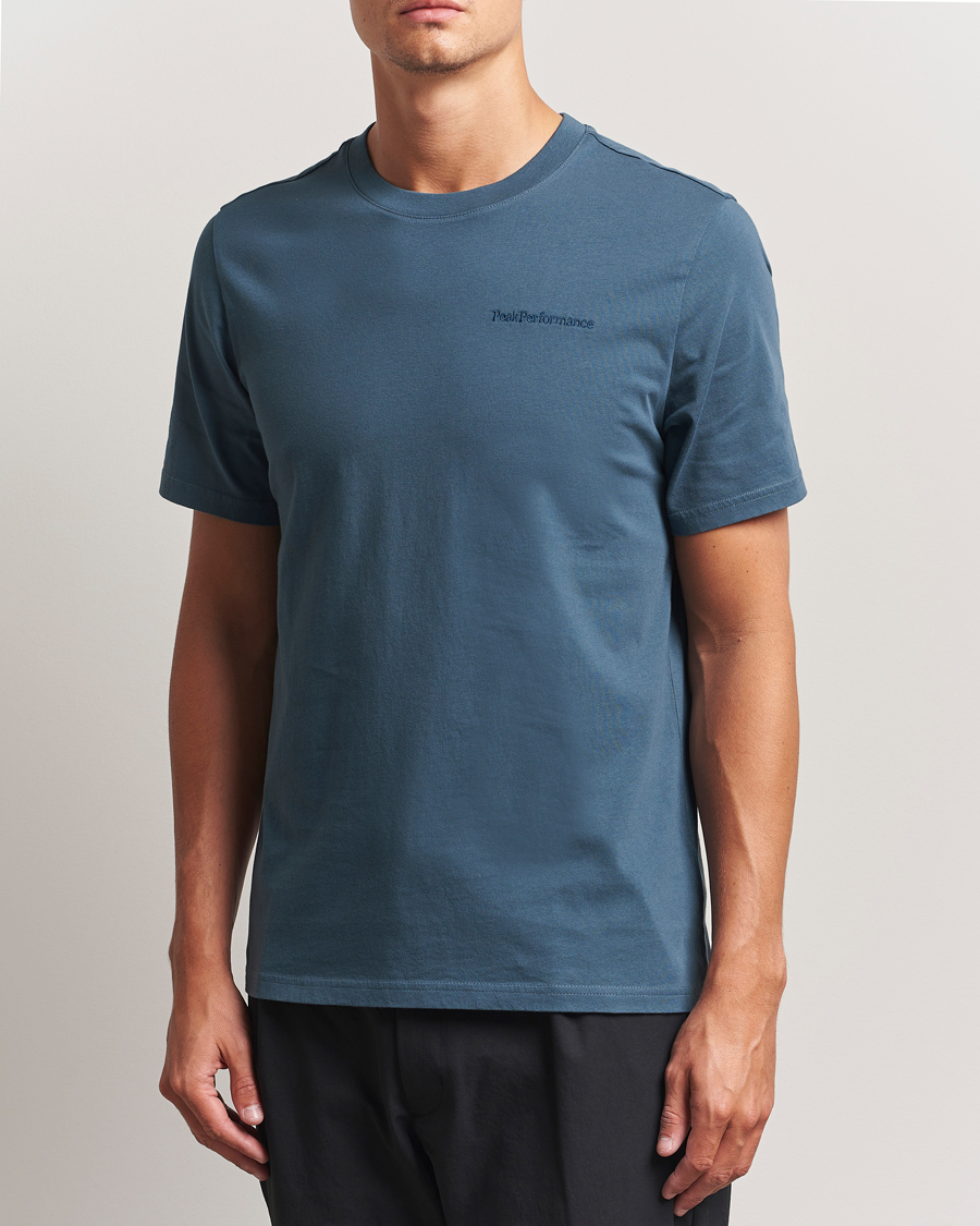Heren | T-shirts | Peak Performance | Original Crew Neck T-Shirt Mountain Lake
