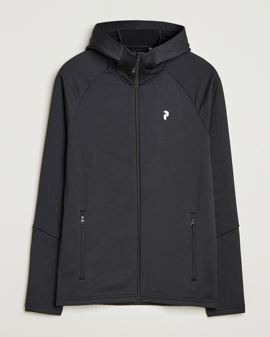 Heren | Truien | Peak Performance | Rider Hooded Full Zip Black