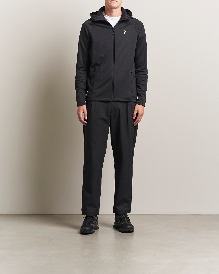 Heren | Truien | Peak Performance | Rider Full Zip Hoodie Black