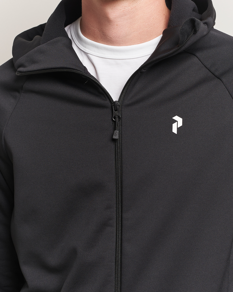 Heren | Truien | Peak Performance | Rider Full Zip Hoodie Black