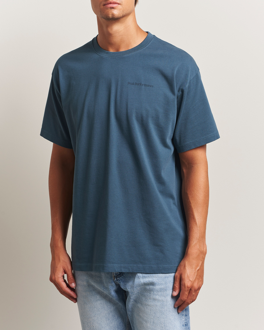 Heren | T-shirts | Peak Performance | Graphic Crew Neck T-Shirt Mountain Lake