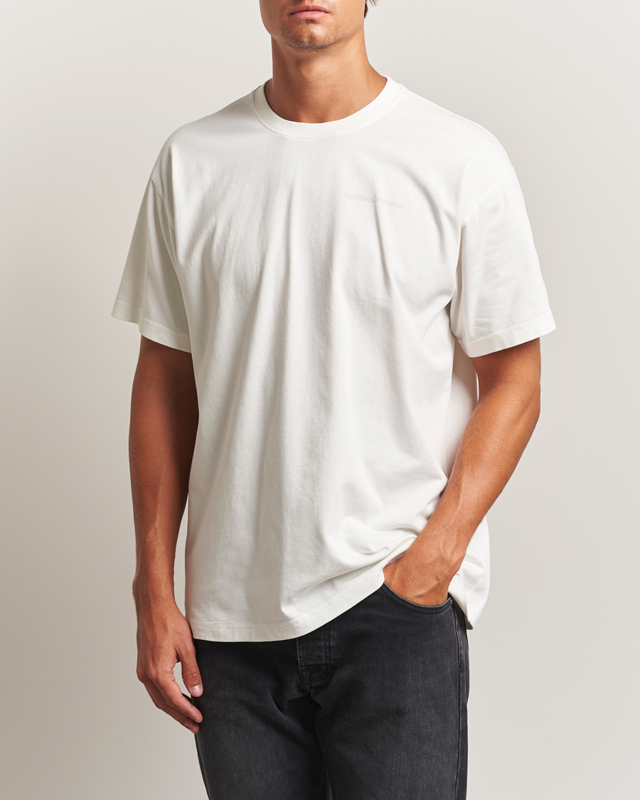 Heren | T-shirts | Peak Performance | Graphic Crew Neck T-Shirt Off White